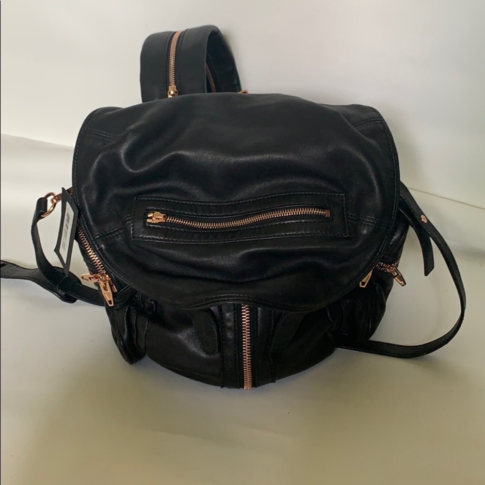 Alexander Wang Marti backpack bag with rose gold
